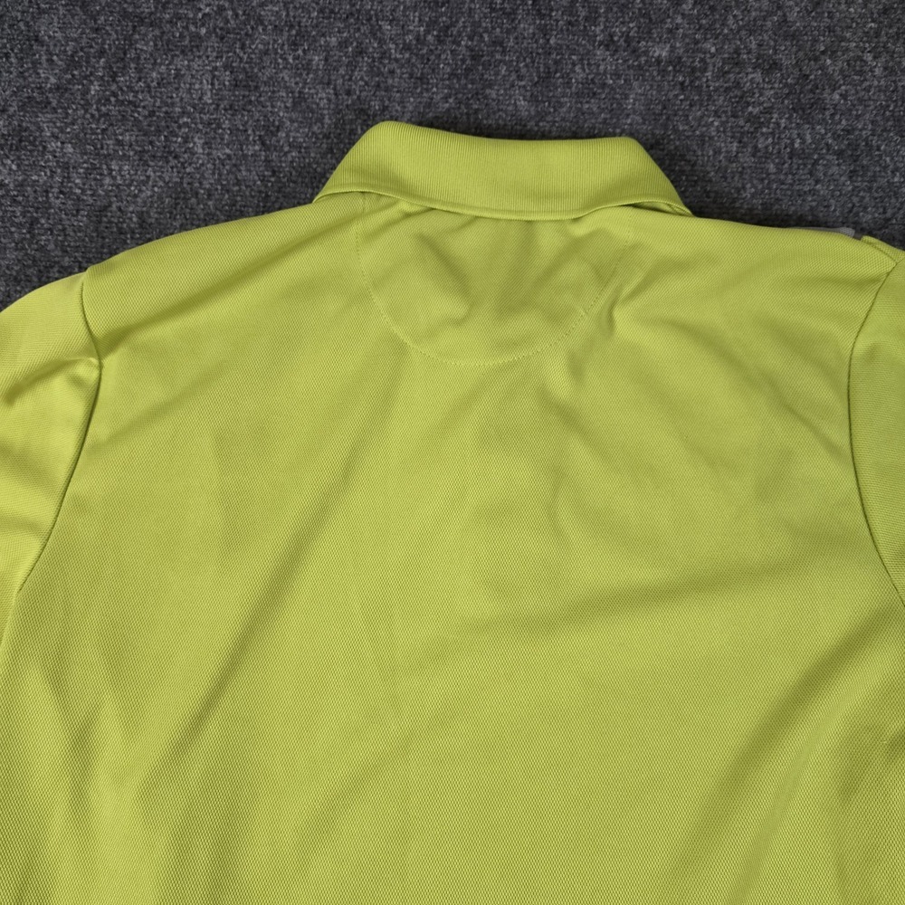 Grand Slam Golf Polo Slim Fit Large L Polo Short Sleeve Shirt Green/Yellow Neon‎ - Picture 8 of 12